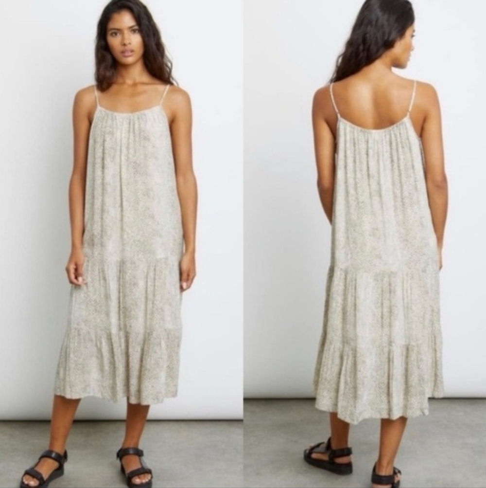 EUC Rails Women’s Adora Cream Snakeskin Dress Size XS